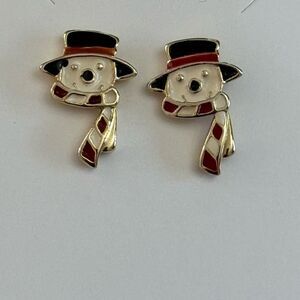 Snowman Earrings